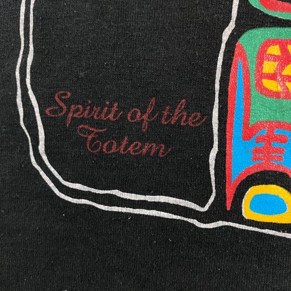 Vintage 90s Vancouver BC Spirit of the Totem Pole T Shirt Mens Large Made Canada - Picture 2 of 10